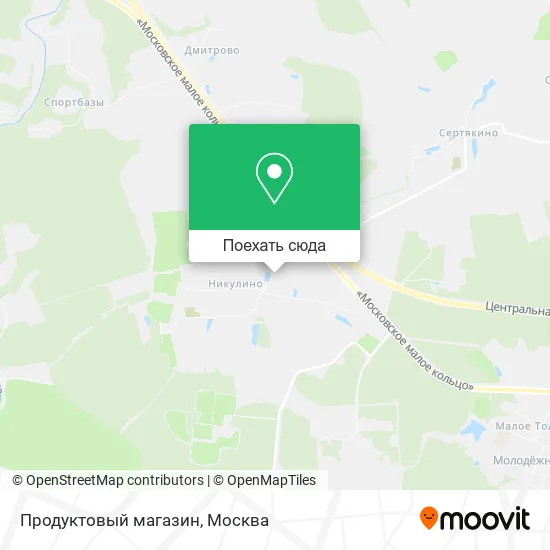 Карта Продуктовый магазин