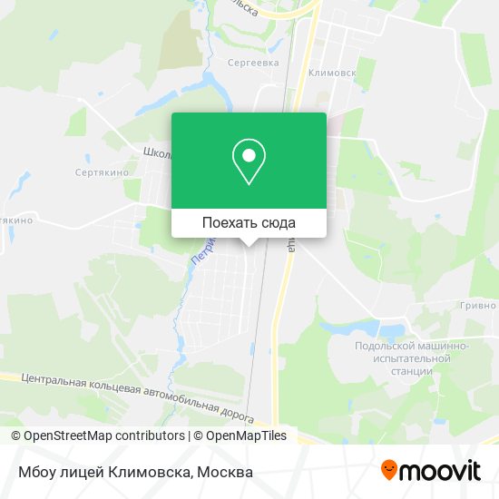 Карта Мбоу лицей Климовска