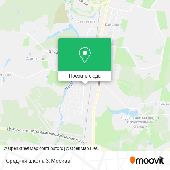 Карта Средняя школа 3