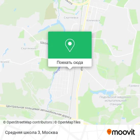 Карта Средняя школа 3