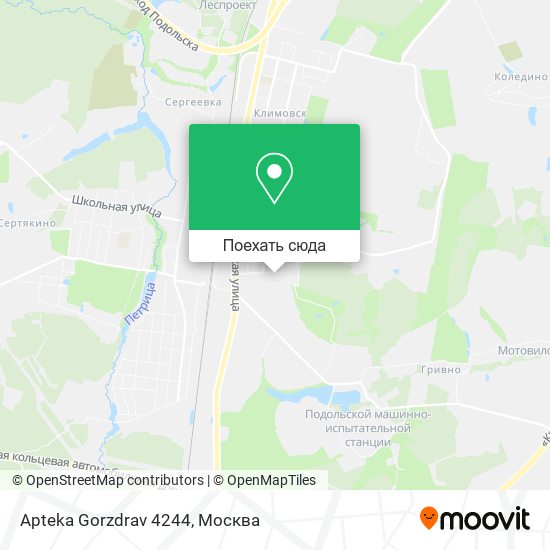Карта Apteka Gorzdrav 4244