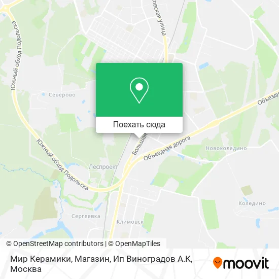 Карта Мир Керамики, Магазин, Ип Виноградов А.К