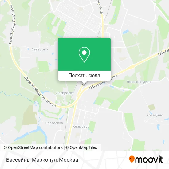 Карта Бассейны Маркопул