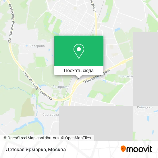 Карта Детская Ярмарка