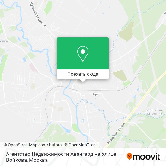 Карта Агентство Недвижимости Авангард на Улице Войкова