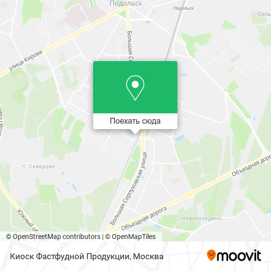 Карта Киоск Фастфудной Продукции