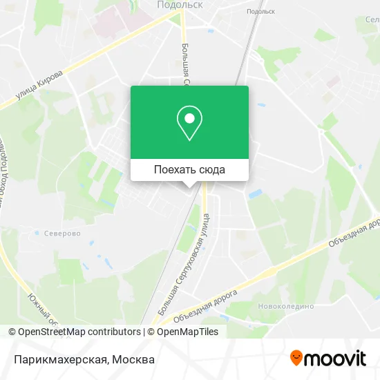 Карта Парикмахерская