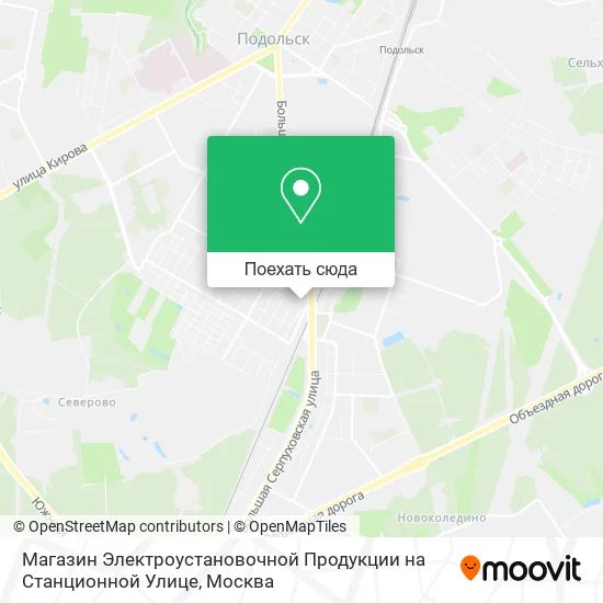 Карта Магазин Электроустановочной Продукции на Станционной Улице