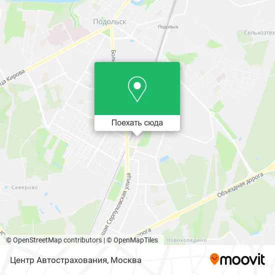 Карта Центр Автострахования