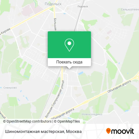 Карта Шиномонтажная мастерская