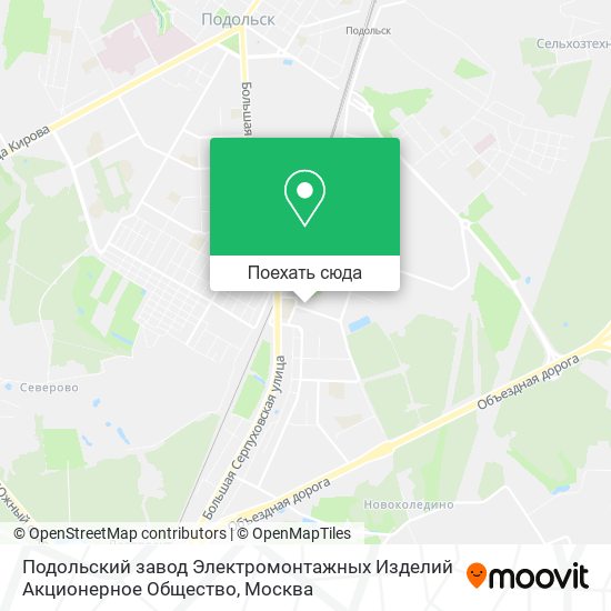 Карта Подольский завод Электромонтажных Изделий Акционерное Общество