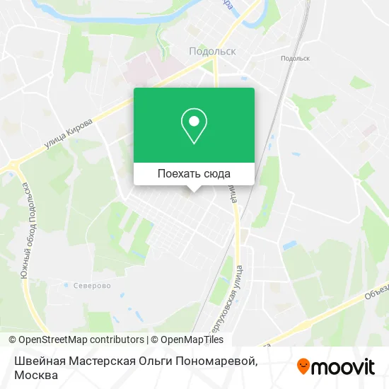 Карта Швейная Мастерская Ольги Пономаревой