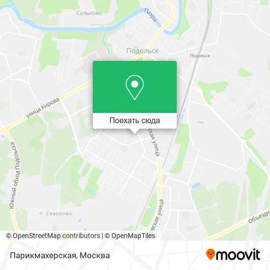 Карта Парикмахерская
