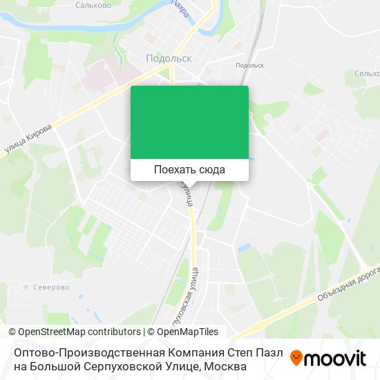 Карта Оптово-Производственная Компания Степ Пазл на Большой Серпуховской Улице