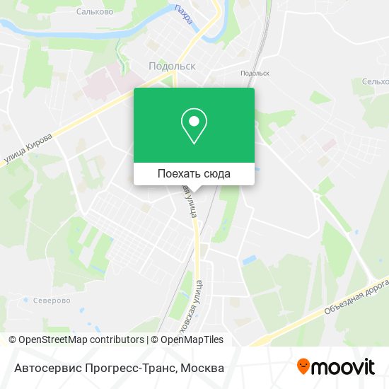 Карта Автосервис Прогресс-Транс