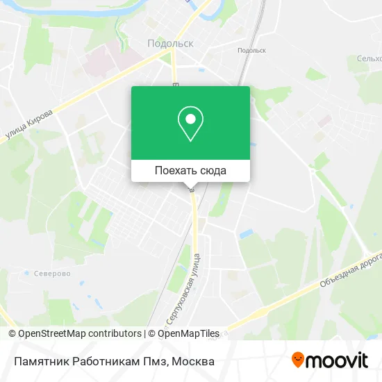 Карта Памятник Работникам Пмз