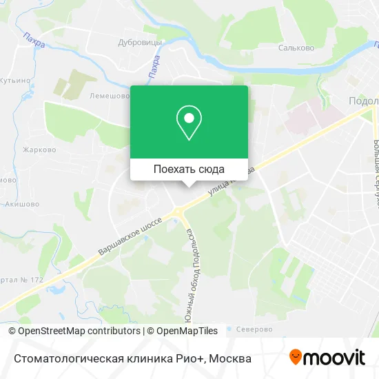 Карта Стоматологическая клиника Рио+