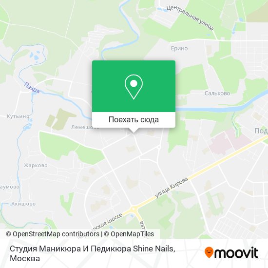 Карта Студия Маникюра И Педикюра Shine Nails