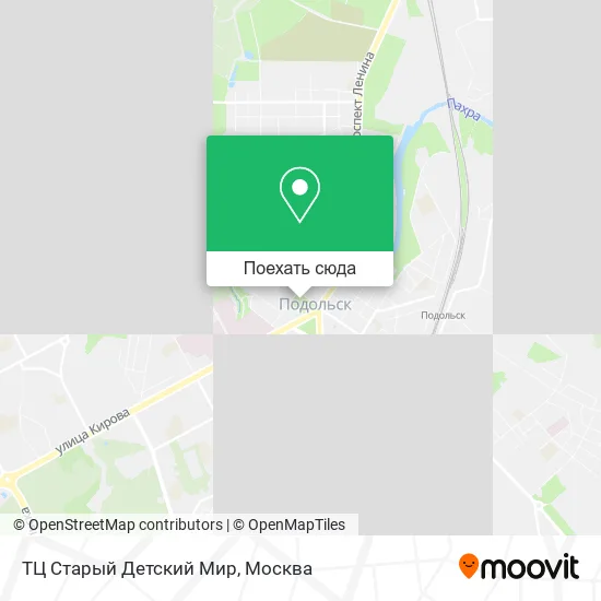 Карта ТЦ Старый Детский Мир