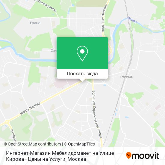 Карта Интернет-Магазин Мебелидоманет на Улице Кирова - Цены на Услуги