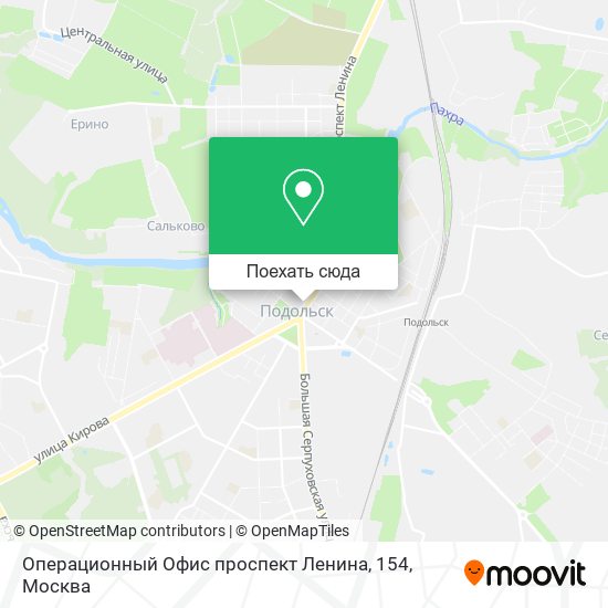 Карта Операционный Офис проспект Ленина, 154