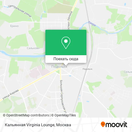 Карта Кальянная Virginia Lounge