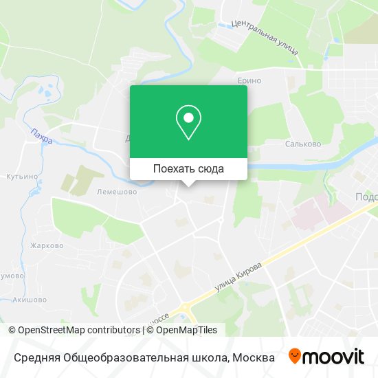 Карта Средняя Общеобразовательная школа