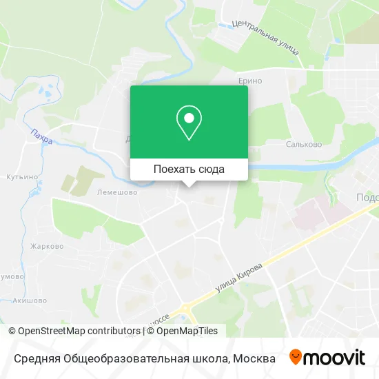 Карта Средняя Общеобразовательная школа