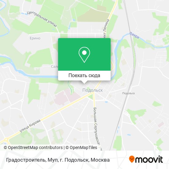 Карта Градостроитель, Муп, г. Подольск