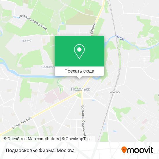 Карта Подмосковье Фирма