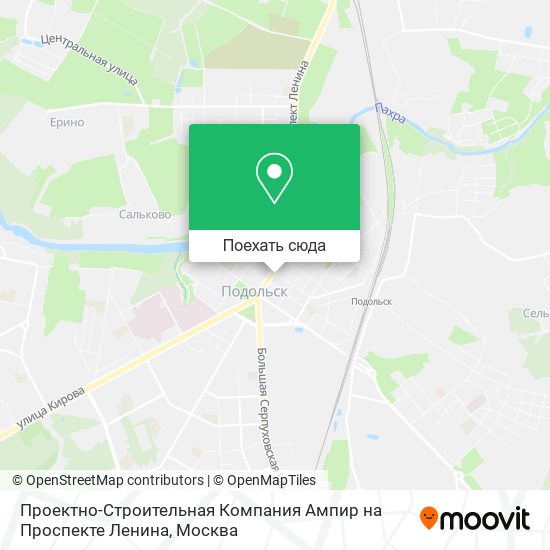 Карта Проектно-Строительная Компания Ампир на Проспекте Ленина
