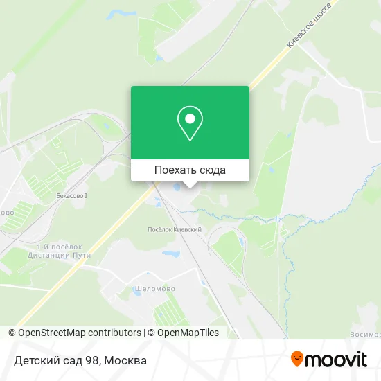 Карта Детский сад 98