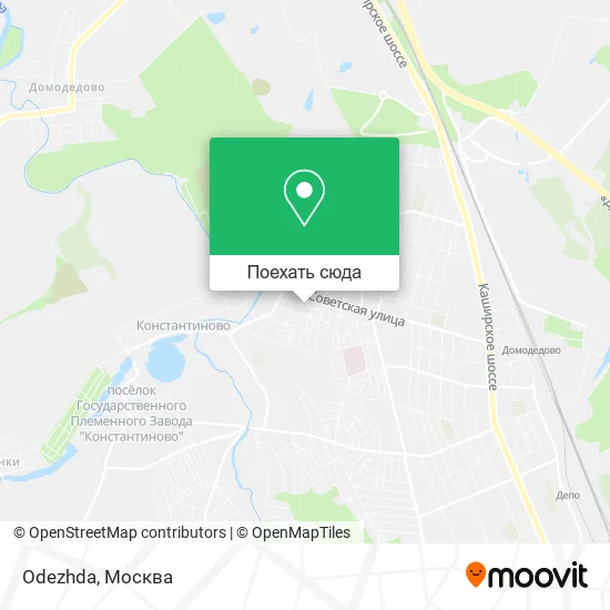 Карта Odezhda