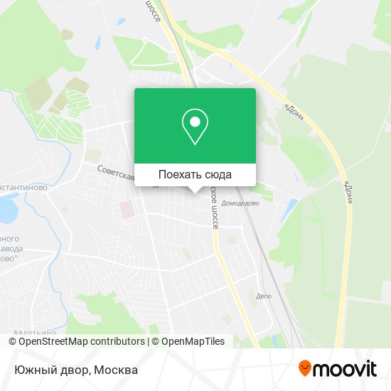 Карта Южный двор