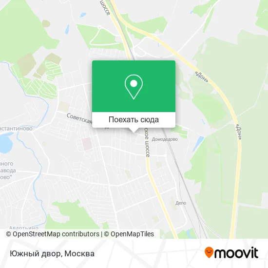 Карта Южный двор
