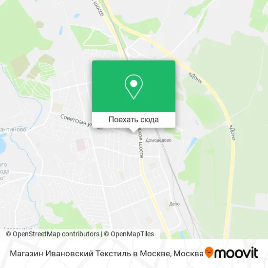 Карта Магазин Ивановский Текстиль в Москве