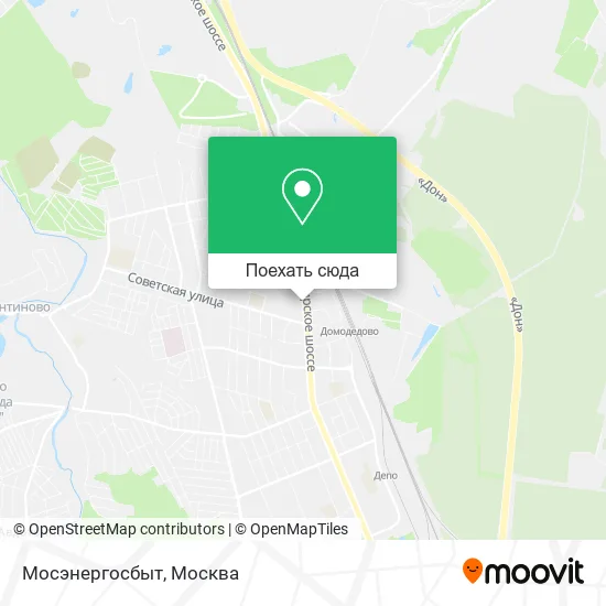 Карта Мосэнергосбыт