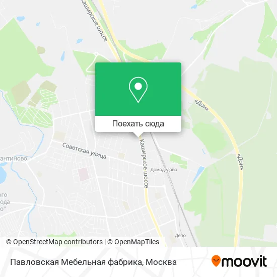 Карта Павловская Мебельная фабрика