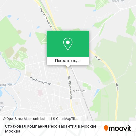 Карта Страховая Компания Ресо-Гарантия в Москве