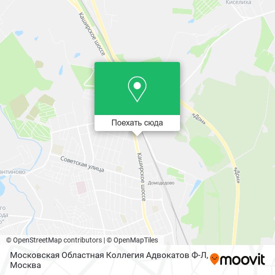 Карта Московская Областная Коллегия Адвокатов Ф-Л