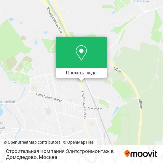 Карта Строительная Компания Элитстроймонтаж в Домодедово