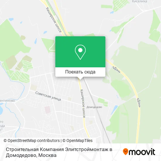 Карта Строительная Компания Элитстроймонтаж в Домодедово