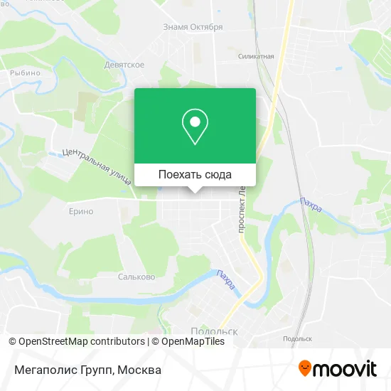 Карта Мегаполис Групп
