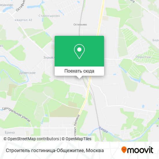 Карта Строитель гостиница-Общежитие