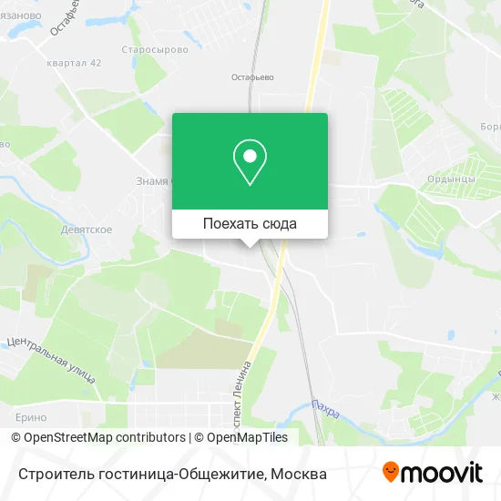 Карта Строитель гостиница-Общежитие