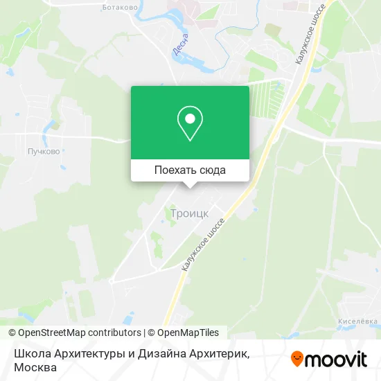 Карта Школа Архитектуры и Дизайна Архитерик