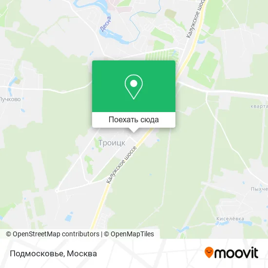 Карта Подмосковье