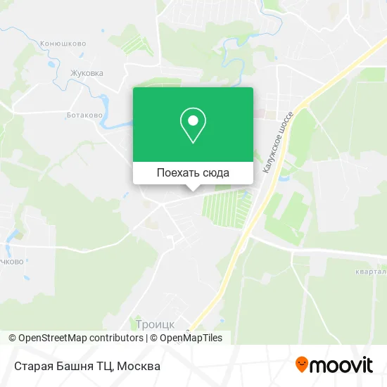 Карта Старая Башня ТЦ