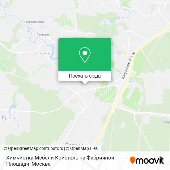 Карта Химчистка Мебели Кристель на Фабричной Площади