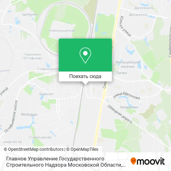 Карта Главное Управление Государственного Строительного Надзора Московской Области